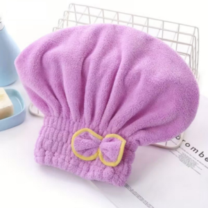 Quick-Dry Hair Towel Cap Coral Fleece Liliac TPMP