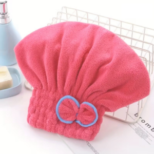 Quick-Dry Hair Towel Cap Coral Fleece Soft Pink TPMP
